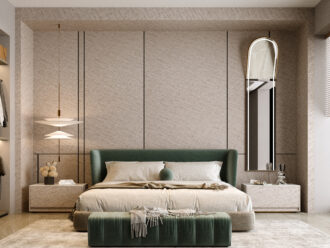 Wandpaneel Japanse stof